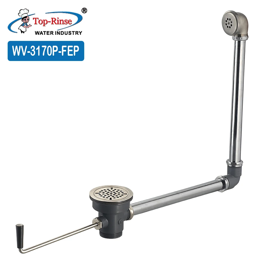 Keep the kitchen drain from clogging and overflowing commercial kitchens Sink Twist Handle Waste Drain Valve