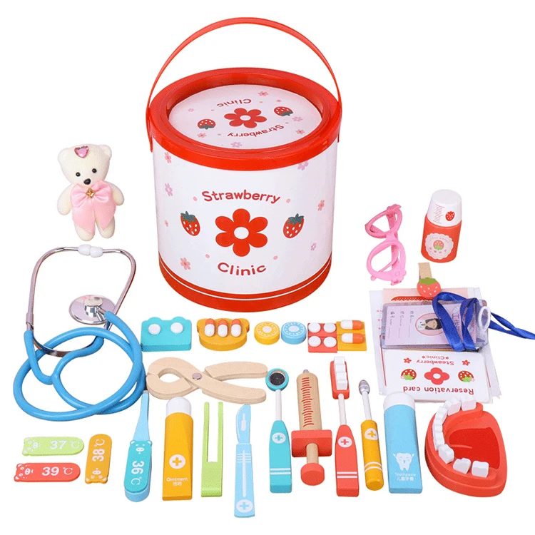 Ролевые игры для детей, врачей, медсестер, медицинский набор, имитация семьи, деревянная игрушка-врач, набор игрушек для больницы, детские медицинские принадлежности