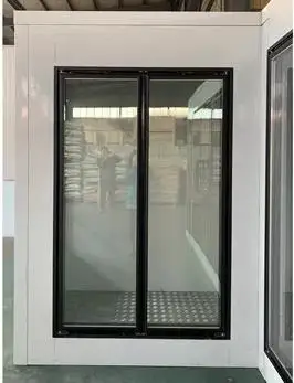 Liquor store beer cave and display cooler for walk in glass doors