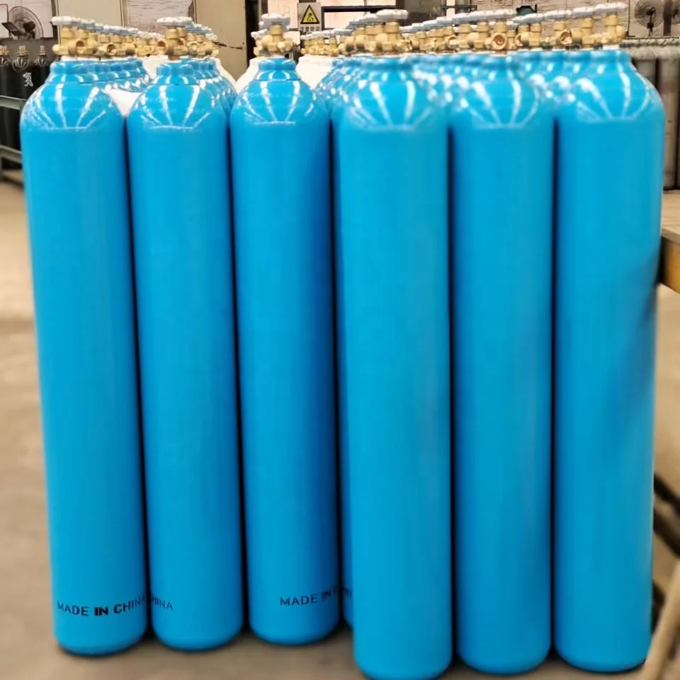 Factory Wholesale Gas Bottle Composite Empty Gas Tank for Sale Argon/Helium/N2/ O2/Industrial Gas Cylinders