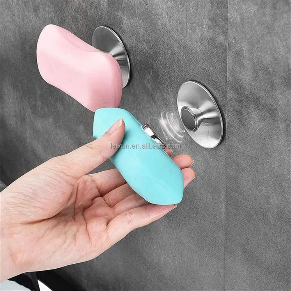 LOGO welcomed Amazon Creative New Design Stainless Steel Magnetic Suction Hanging Dry Soap Holder with Magnet Sucker