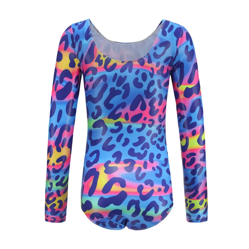 yqw685 Girls Rhythmic Gymnastics Embroidery Leotards Long Sleeve Competition Performance Rhinestone Dance Leotards