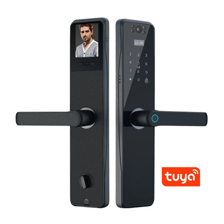 Цифровой Дверной смарт-замок с дактилоскопическим сенсором и HD-камерой