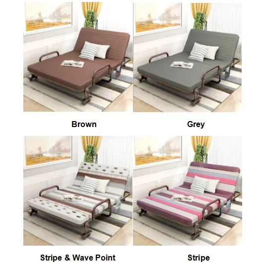 Custom 1.9 Meters Single Person Folding Convertible Backrest Angle Sofa Bed Furniture For Home Living Room Office Hotel Bedroom