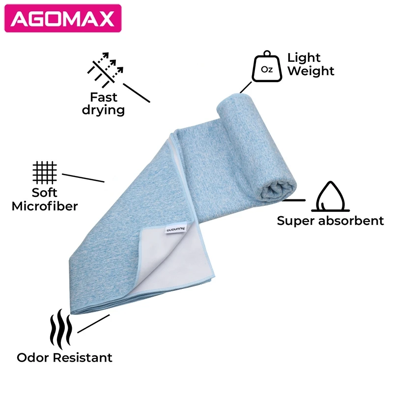Оптовая продажа, быстросохнущее полотенце из микрофибры для спортзала и путешествий
