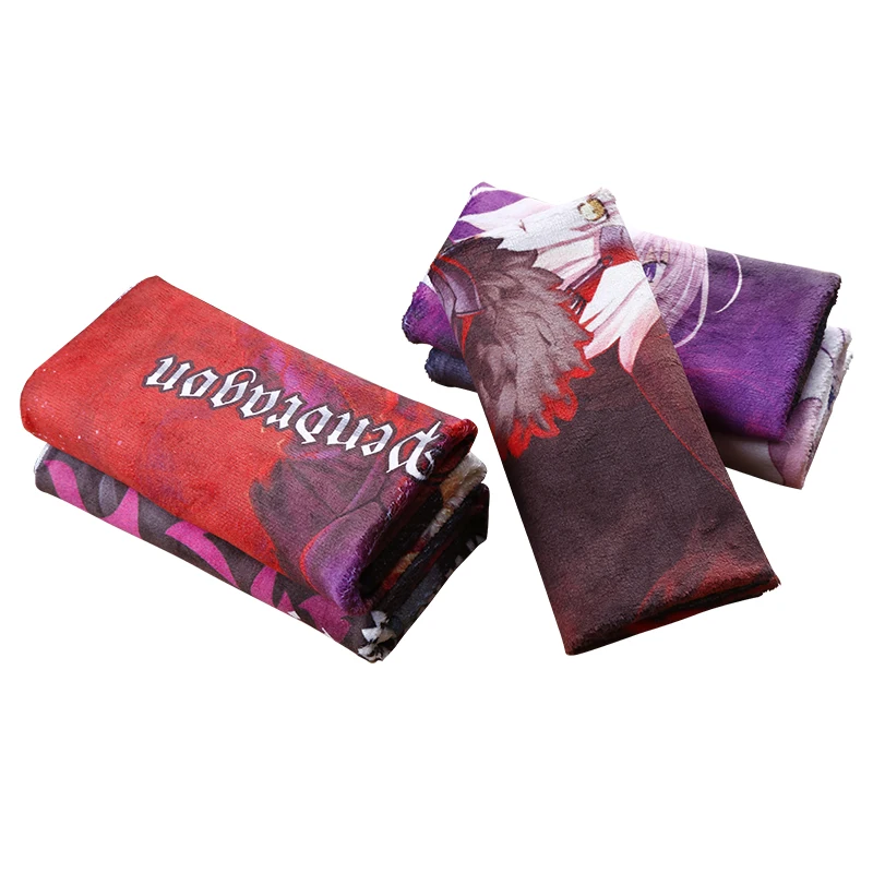 Wholesale anime bath towel soft custom printing towel 35x70cm