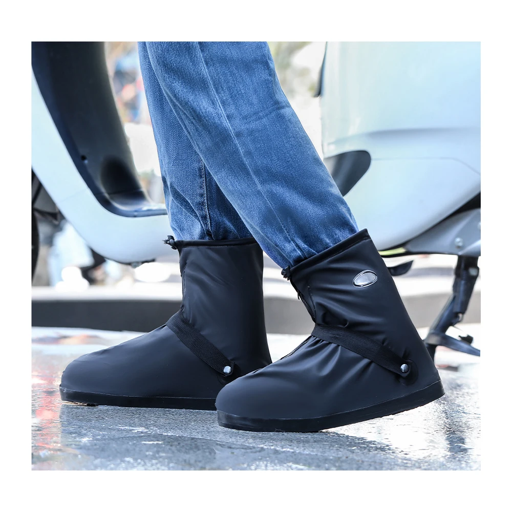 Support Custom High Tube Four Seasons Unisex Adult Foldable Waterproof PVC Gumboots Rain Shoe Covers
