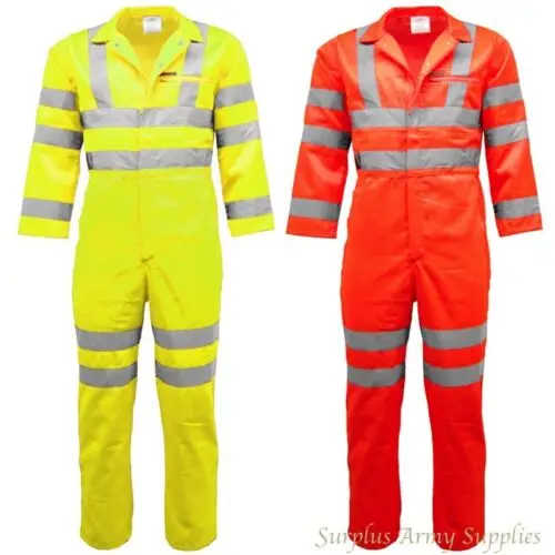 Hi Vis Poly Cotton Fire Retardant Pvc Coverall Car Wash Uniforms Waterproof With Safety Reflective