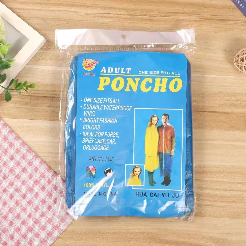 factory price customize outdoor travel waterproof Disposable promotional emergency raincoat