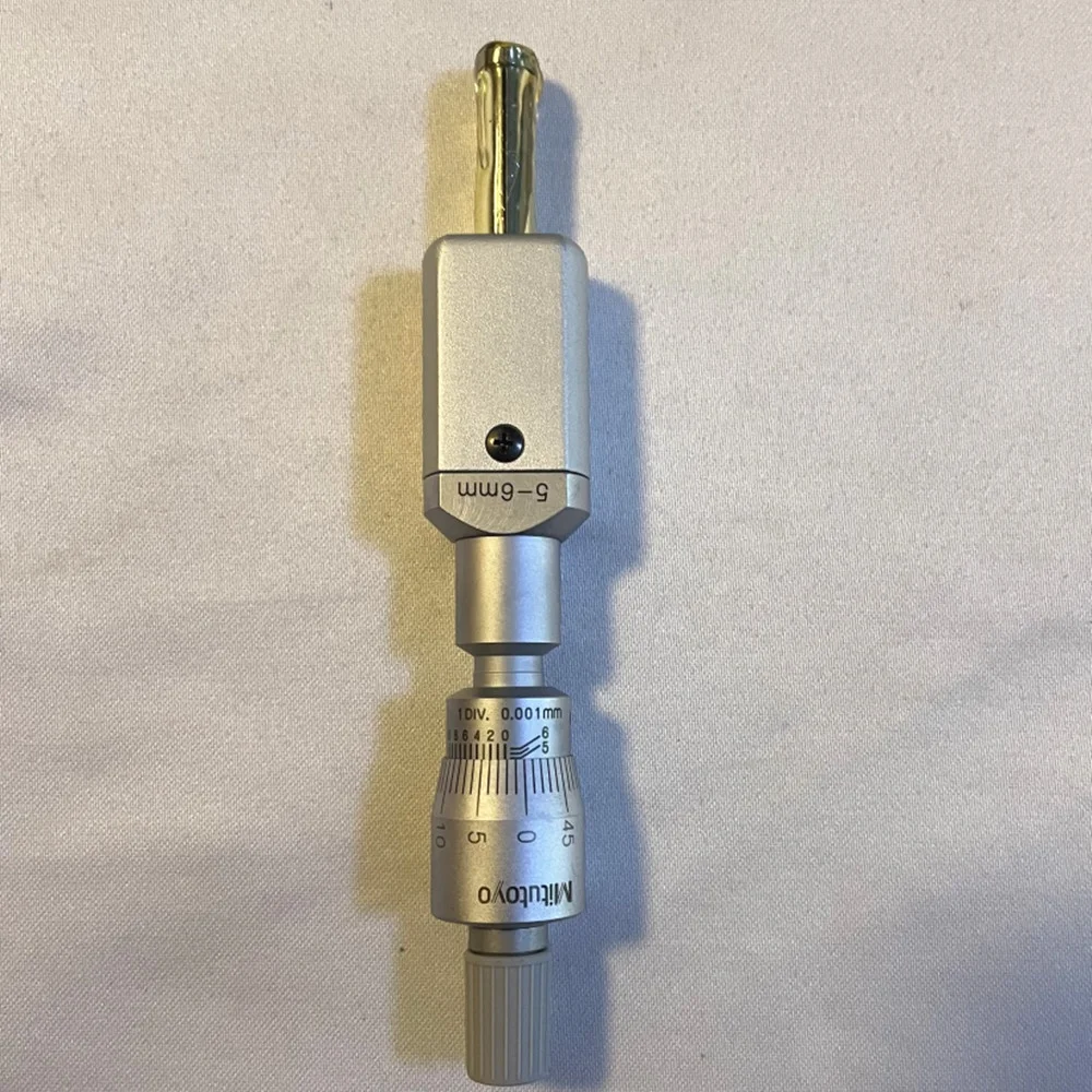 Mitutoyo 368-005 two-point internal micrometer,5-6mm holtest