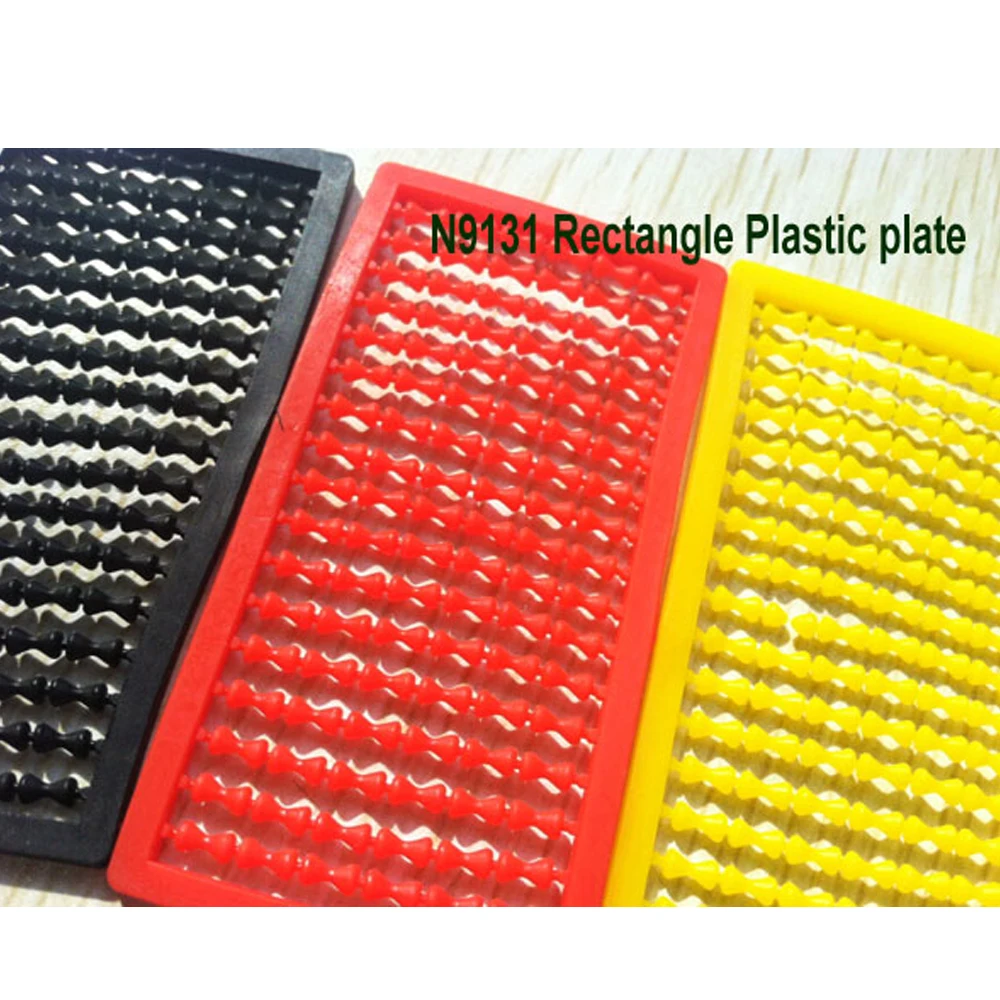 BTI-09F-N9131 Rectangle Plastic Plate For Fishing Float Bait Stops Boilie Stopper Carp Fishing Tackle (B01)