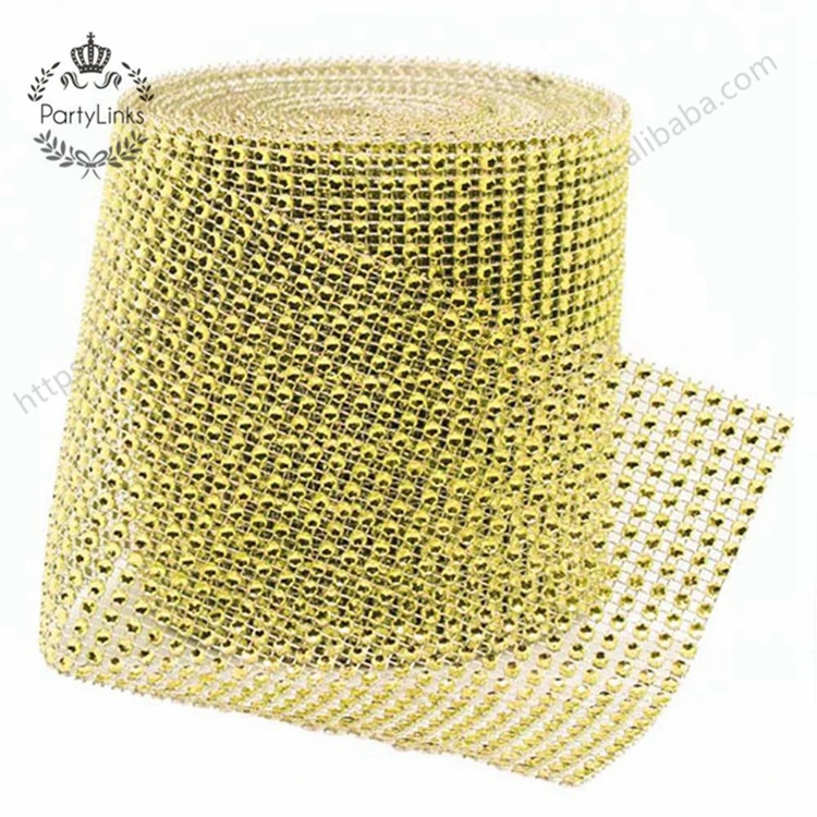 12cm*91.5cm Bling Diamond mesh Roll event unicorn party birthday Wedding DIY Decorations table Cake Wrap Crystal Ribbons tulle