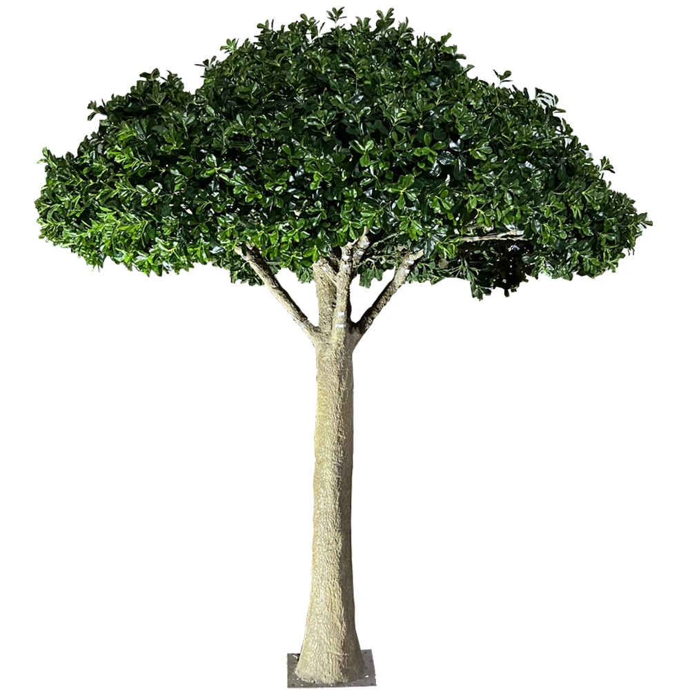 3 Meters Indoor Enchanted Forestl Ficus Lyrata Silk Tree Ficus Elastica Quality Bright Green Large Artificial Ficus Trees