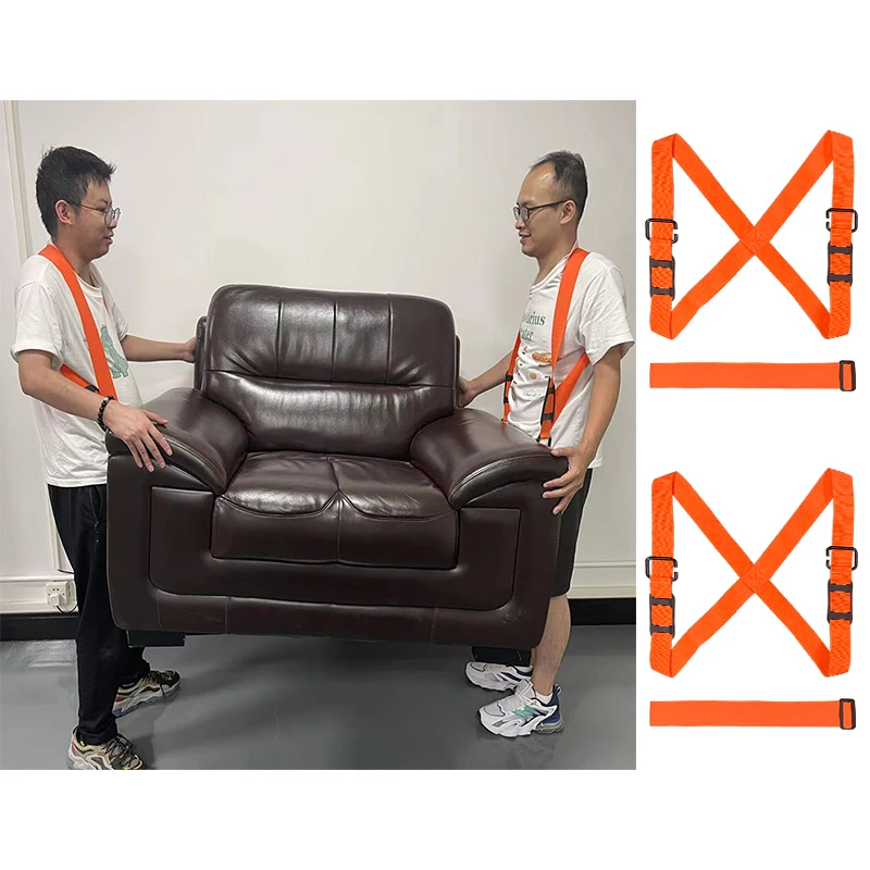 Multifunctional Heavy Duty Handling Strap 2-Person Shoulder Lifting and Moving System for Lift and Move Furniture Appliances