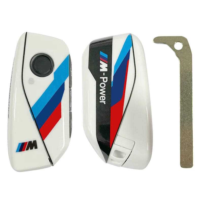CS006057 запасной ключ для BMW 1 3 5 6 7 серии X1 X3 X5 M Z4 Специальный гоночный белый пересаженный Чехол карт
