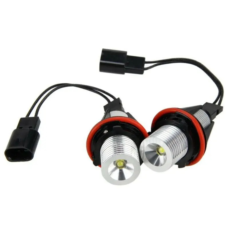 2x 5W Error Free Halo Ring Blue Angel Eyes LED Light Bulb For BMW E39 E87 E64 E63 E65 E66 E53 X5 E83