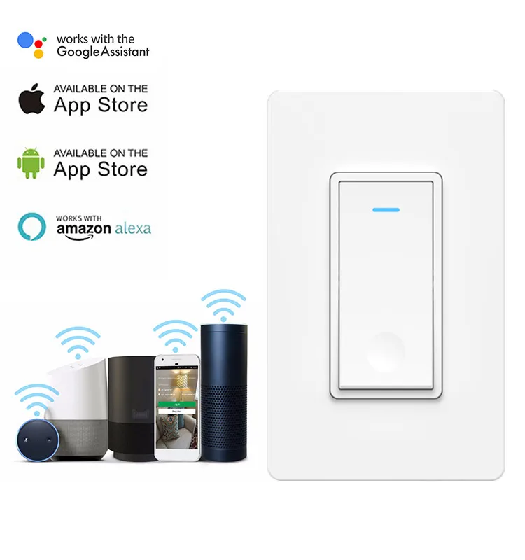 Американский Стандарт Wifi сенсорные выключатели света Поддержка IFTTT Smart Life