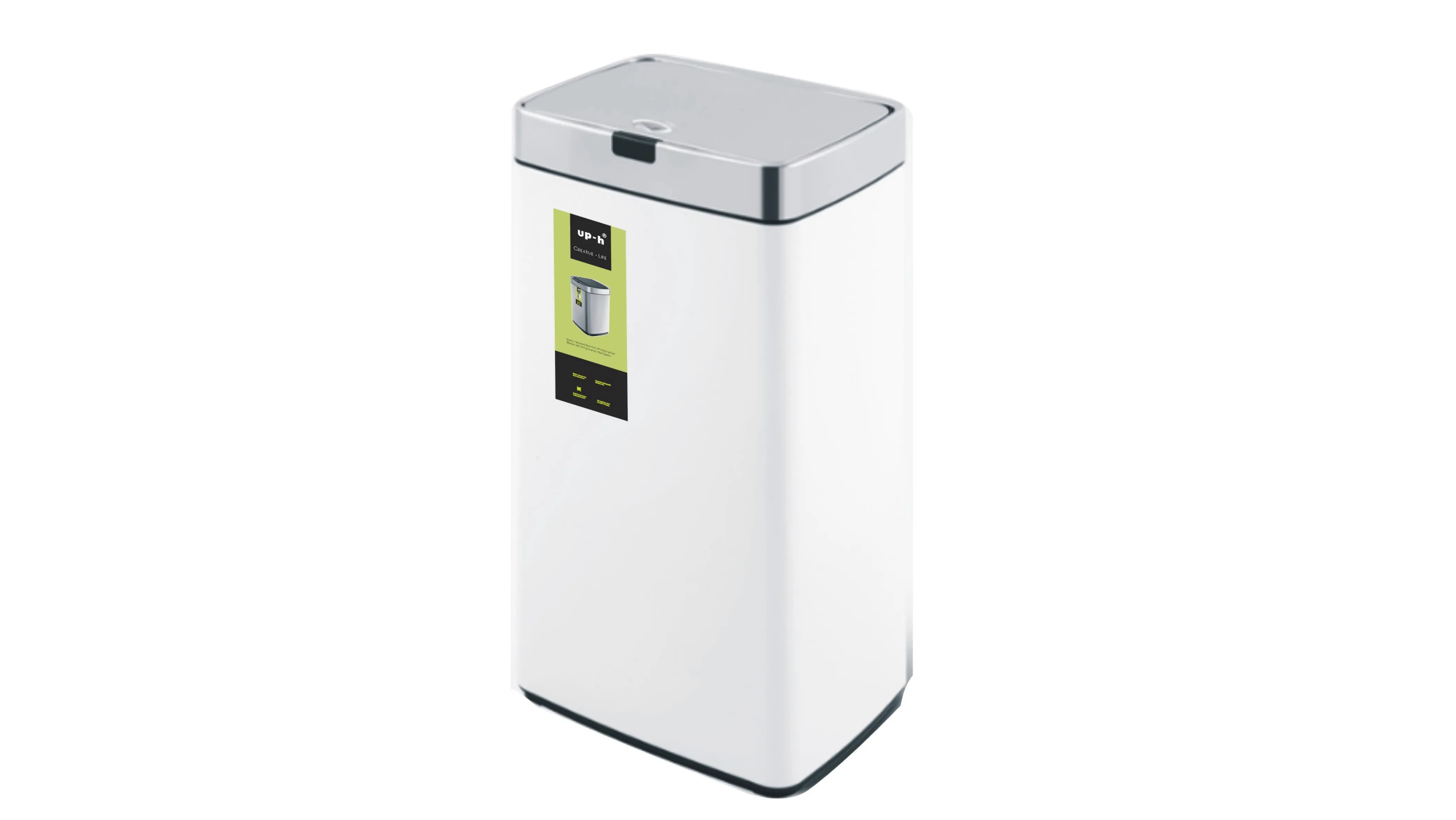 15Gal High Capacity Rectangular Smart Sensor Trash Can Kitchen Bin Sensor Trash Bin