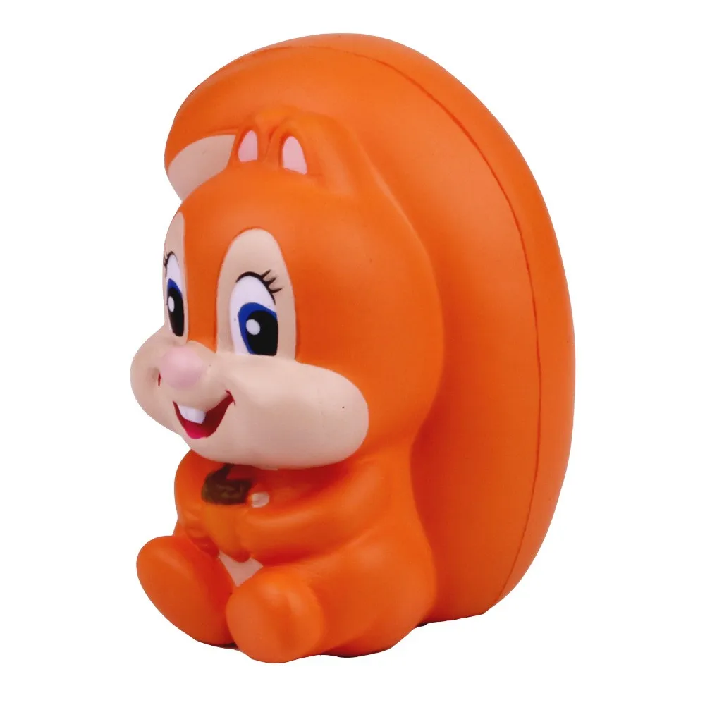Soft Slow Rising PU Stress Jumbo Squishy Squirrel Promotion Toys Customized Squishy PU Foam Squirrel