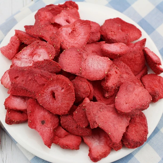 Healthy dried snack freeze dried strawberry