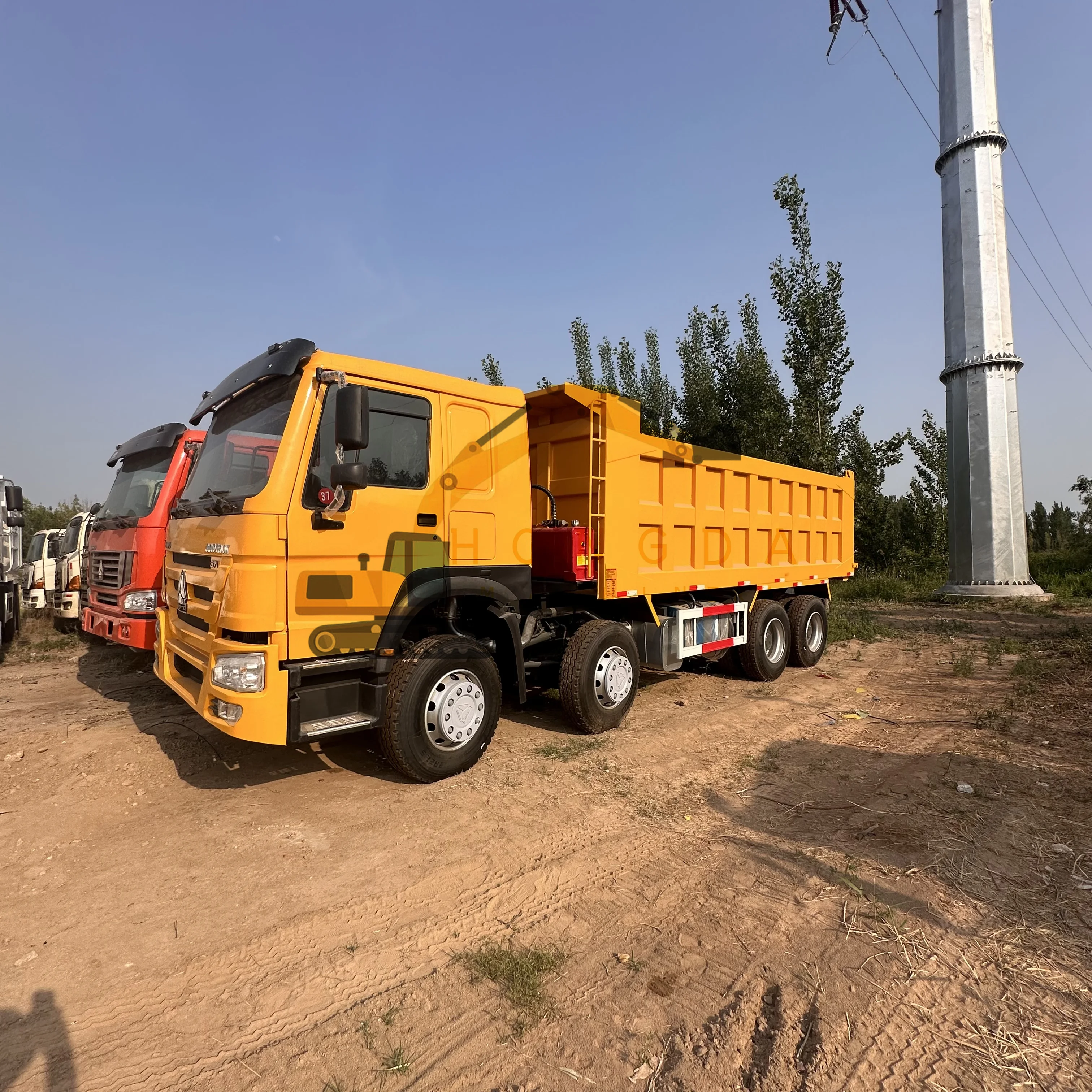 USED TRUCK HOWO-7 Manufacturers Supply 8x4 Dump Customizable Colors High-Roof Cars Truck