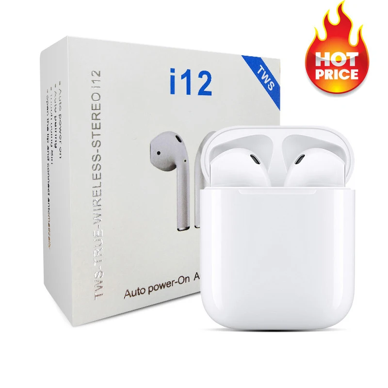 
TOP Version i12 TWS Wireless Auriculares In-ear HIFI Earphone Audifonos Inalambricos inpods 12 i 12 tws i12 tws 