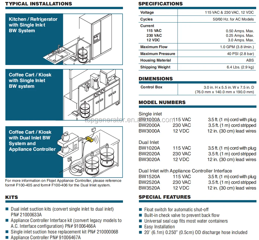 BW5000 Bottled Water System - White