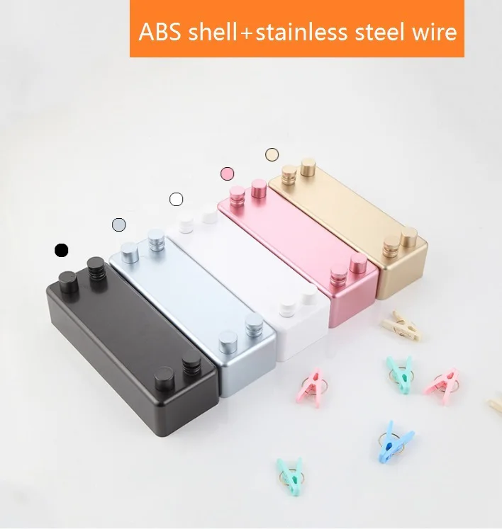 Stainless Steel 4.2m Double Wire Indoor Clothesline Retractable Clothing Apartments Clothesline