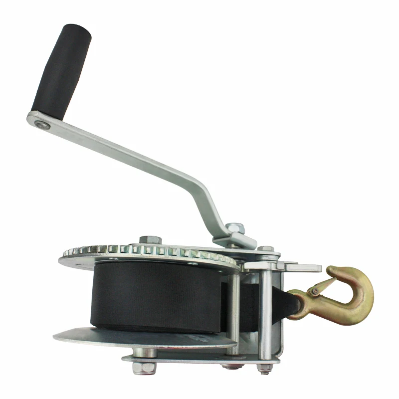 1600LBS  Zinc Plating  Hand winch with Webbing Strap