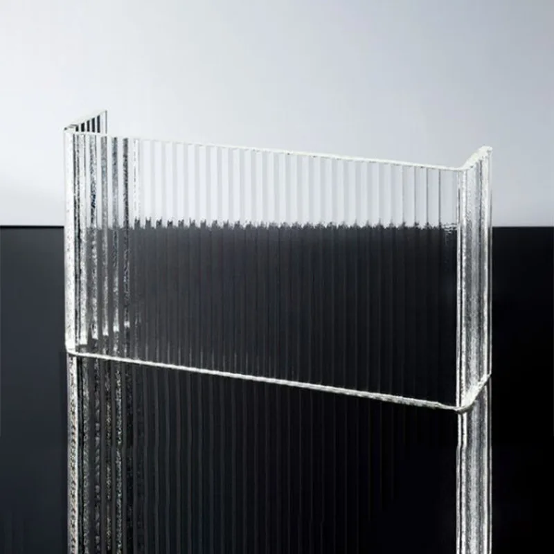 clear tempered u shape channel glass for Balcony Railing partition wall