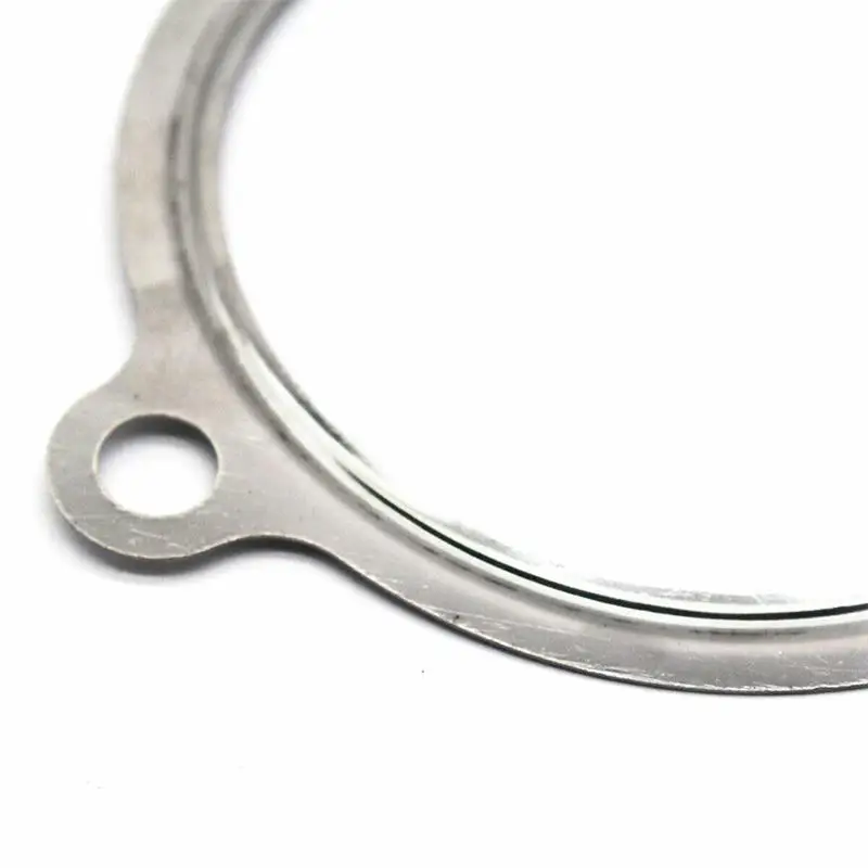 10PCS /Set Stainless steel automotive parts GT3582R GT35 2.5-inch 4-bolt Turbine Exhaust Lower Pipe Flange Gasket Universal