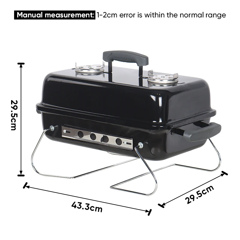 Переносной настольный барбекю-гриль из нержавеющей