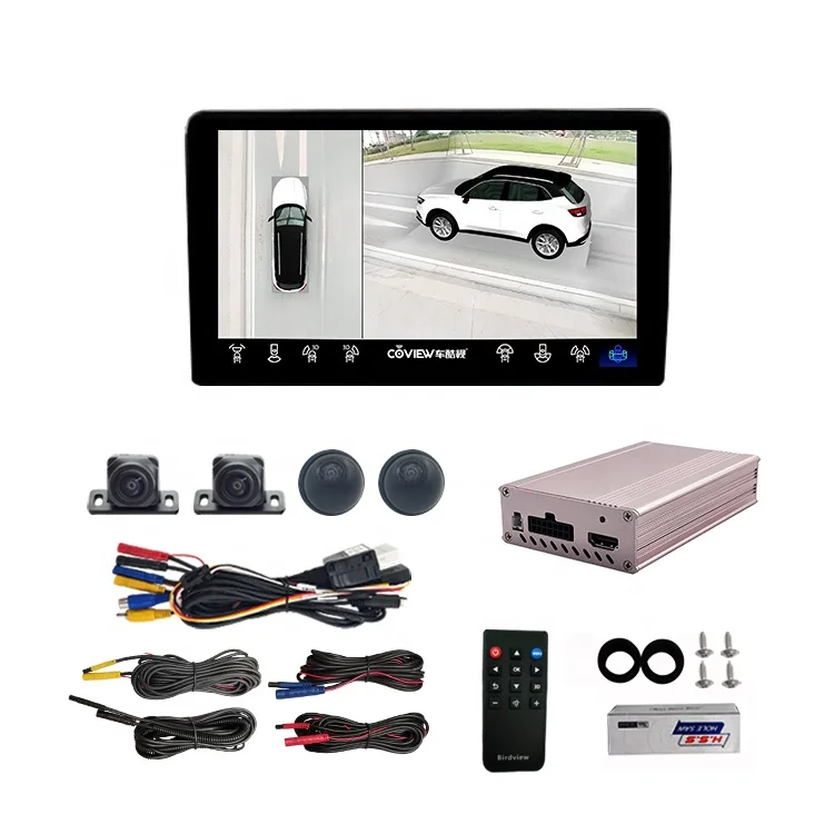 COVIEW Factory RK Series 360 Degree Car Camera Bird View Car Camera AHD 4GB Waterproof reversing aid System for TOYOTA NISSAN