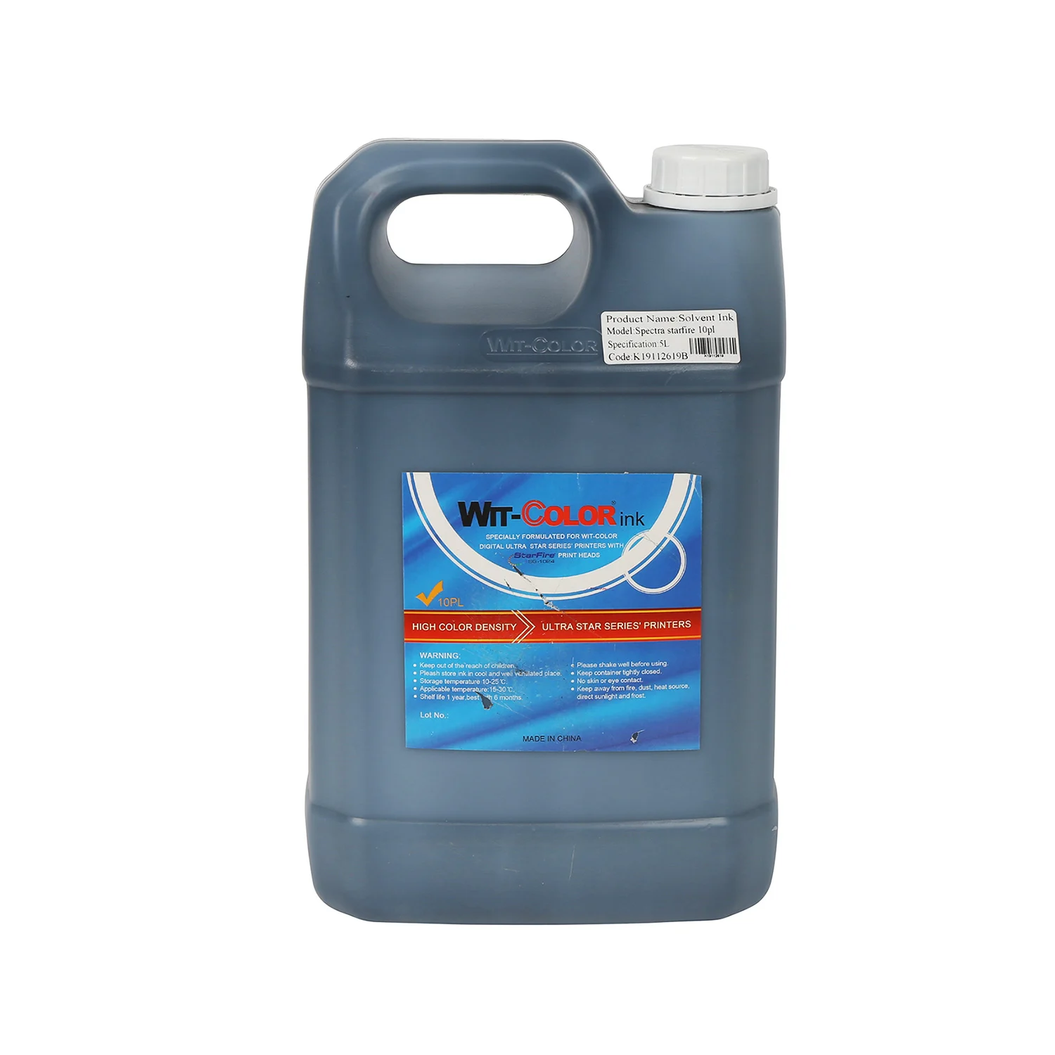 100% original factory wit-color starfire 1024-10pl head solvent ink for ultra star series printer