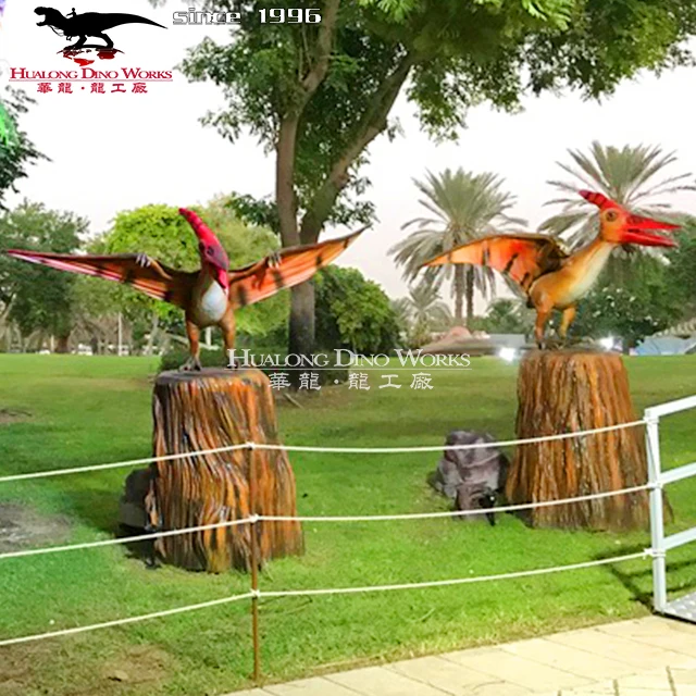 Halloween Animatronics Prop Dragon Statue Artificial Dinosaur Model