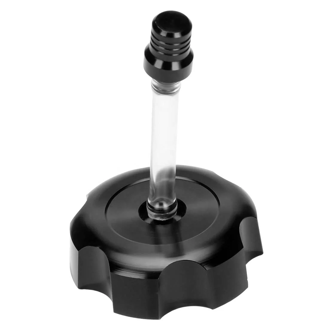 HIAORS ATV Quad 4 Wheeler CNC Aluminum 40mm Gas Fuel Tank Cap with Hose Vent Breather Valve Tube for 50cc 70cc 90cc 110cc 125cc