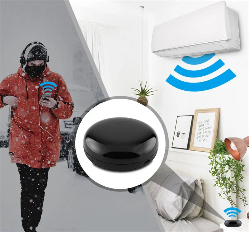 Tuya Smart Home Wifi TV Smart IR Blaster Universal Remote Control with Alexa GH for Air Conditioner