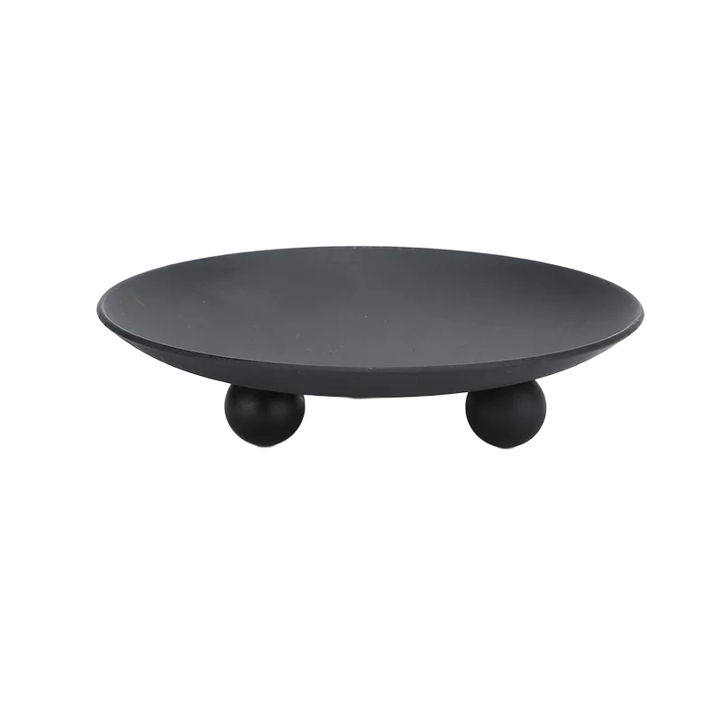 Pillar candle holders dish Metal material candle holder plate