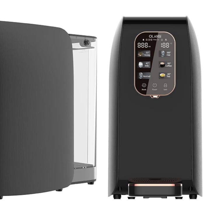 Fashionable appearance home ro water purifier reverse osmosis water filter hot cold water