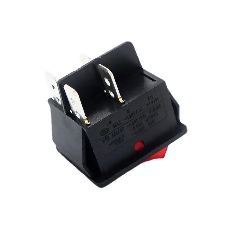 Большой ток KCD4 кулисный переключатель KCD4-201N 4 pin ВКЛ/ВЫКЛ 30A/250V перекидной выключатель с точечной светодиодной