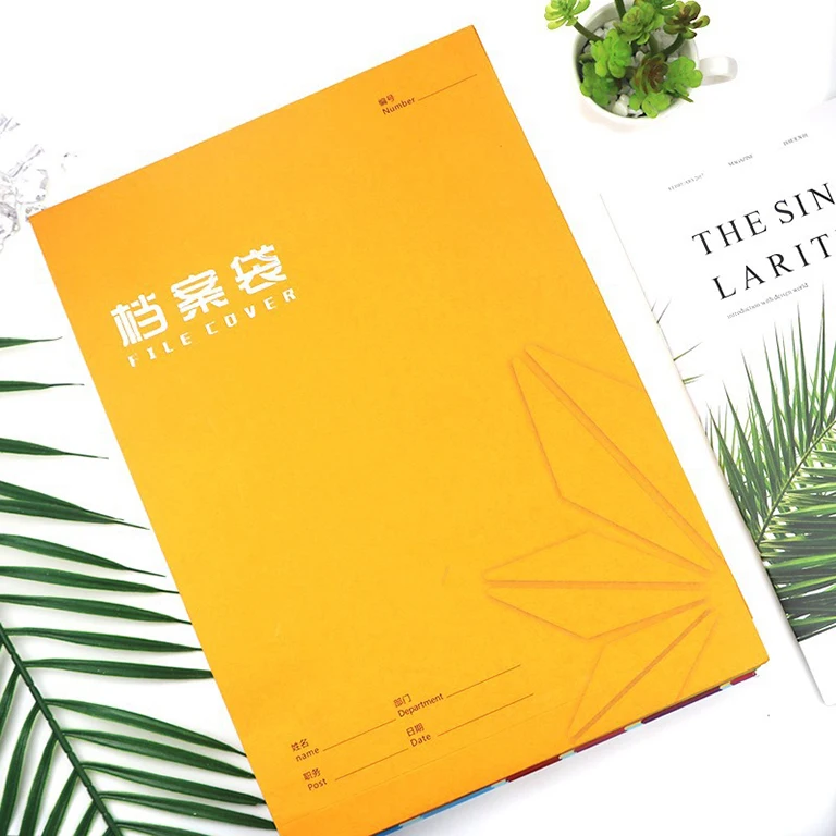 OEM reinforce Envelope Packaging customized recycled brown paper A4 kraft Free Stock Sample Gift file Envelope