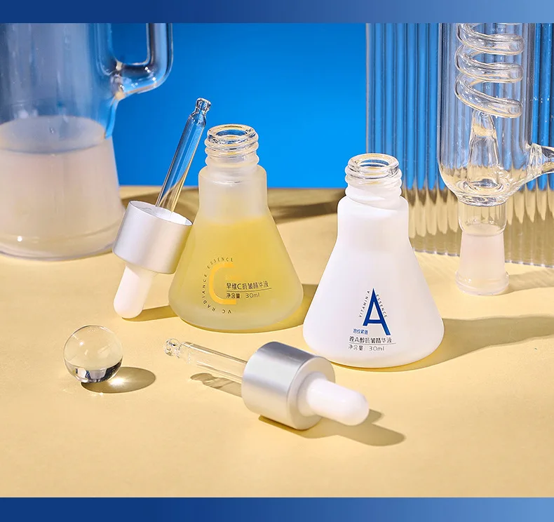 Self-owned brand early vitamin C late A alcohol anti-wrinkle essence moisturizing firming dissolver skin care three Anti-set