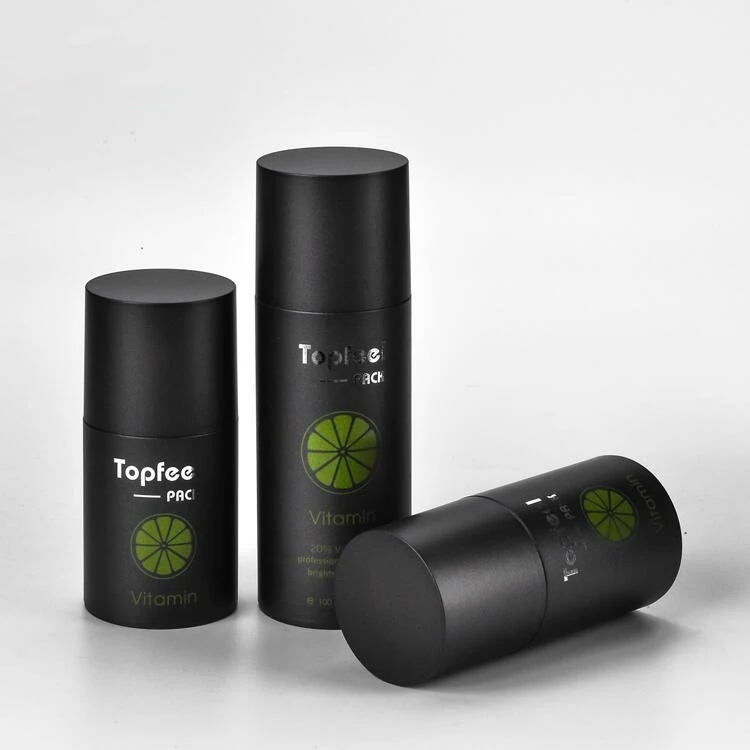 Оптовая продажа, перерабатываемая Толстая настенная ПЭТГ, 20 мл, 30 мл, 40 мл, 50 мл, 100 мл, черная безвоздушная бутылка с насосом для мужчин, упаковка для ухода за кожей