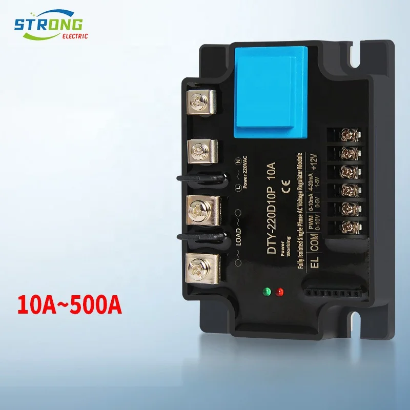 Single-phase fully isolated AC voltage regulating module 220V40A solid state relay for shoe making injection molding machine