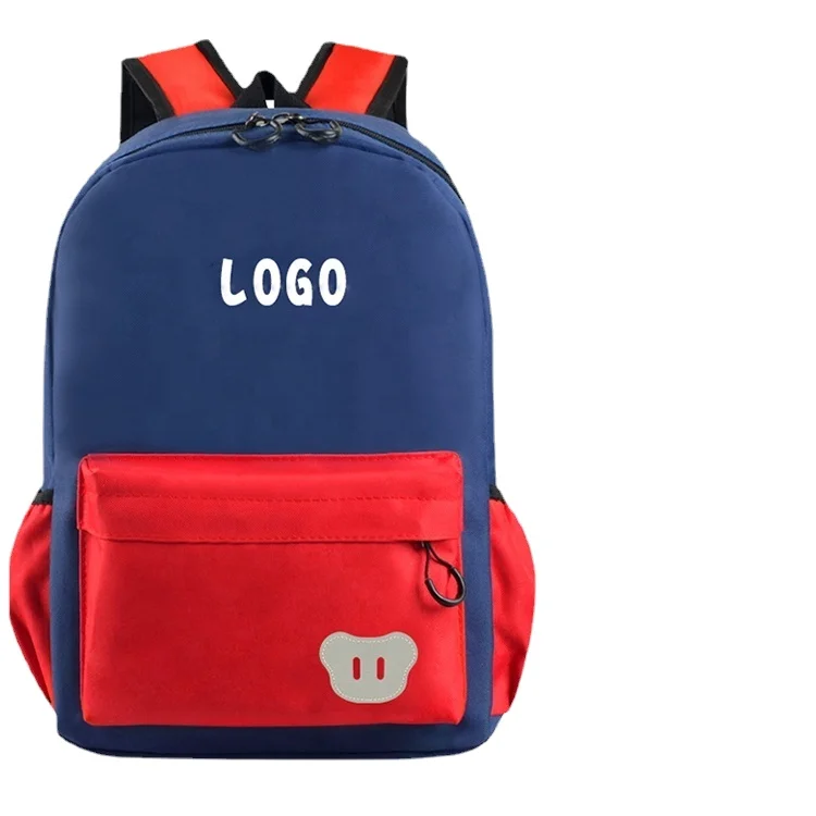 GM Lower MOQ Customize Logo 600D Oxford Lightweight Waterproof Laptop Backpacks Reflective Kids kindergarten School Bags Custom