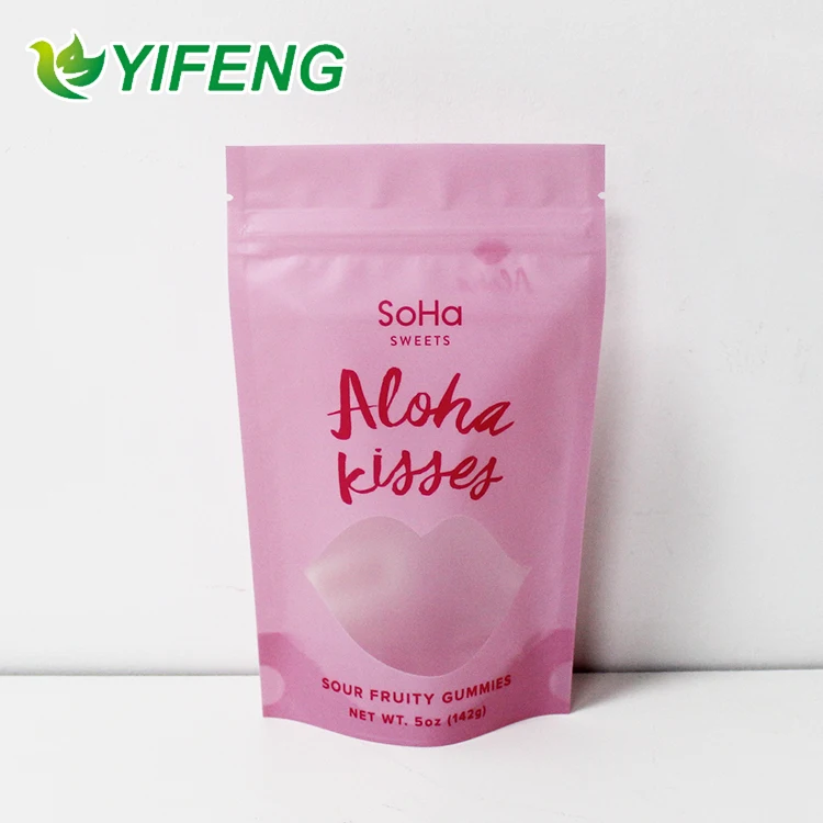 Factory supplier Custom print bag aluminium stand up pouch childproof Grip and rip ziplock packaging bag 3.5g cookies bags