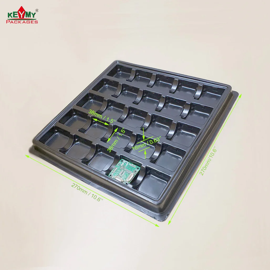 plastic blister tray, customize antistatic PVC blister tray for electronic components, PCBA package