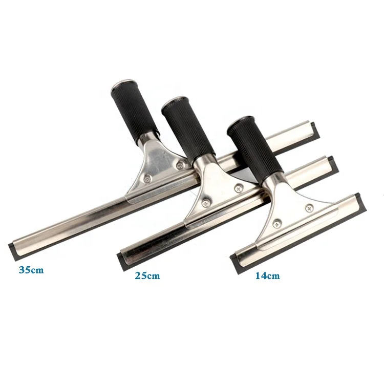15/25/35CM Stainless Steel Long Two Sided Glass Cleaning Window Wiper Cleaner Squeegee