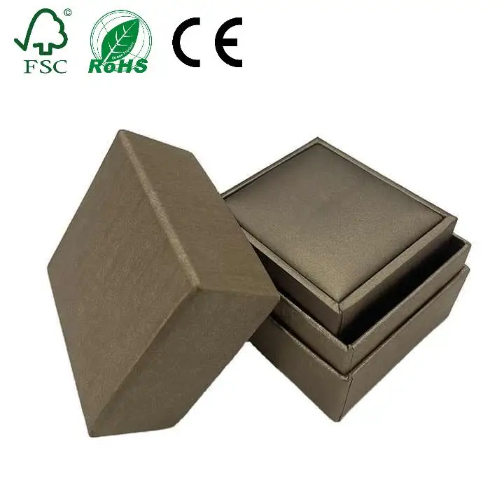 Wholesale Custom Logo Leather Jewelry Box Luxury Earring Bracelet Necklace Ring Box Jewelry Packaging Box