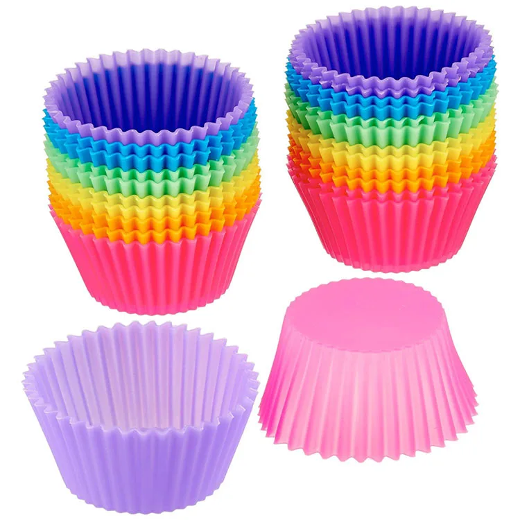 Лидер продаж многоразовые силиконовые формочки для выпечки пищевого класса антипригарные вкладыши